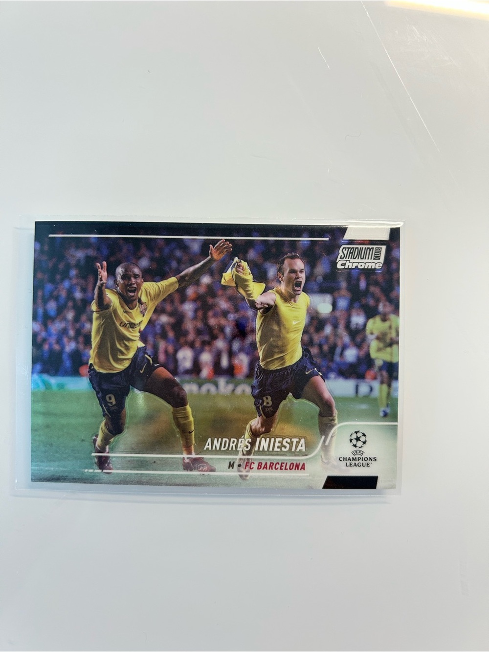 2021-22 Stadium Club Chrome UEFA Champions League Andrés Iniesta #8 Barcelona